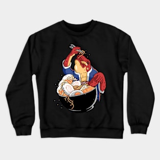 Ramen and frog Crewneck Sweatshirt